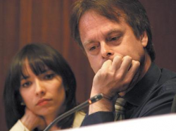 Marc Emery and his wife and Jodie attend a 2009 hearing at Vancouver City Hall.